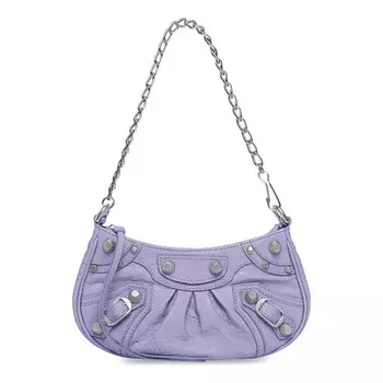 Сумка le cagole mini bag with chain 'lilac' Balenciaga, сиреневый