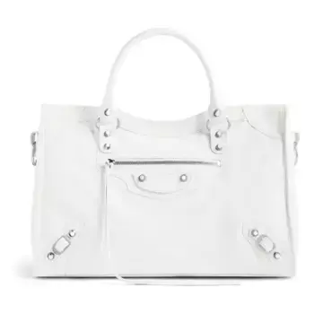 Сумка le city medium bag 'white' Balenciaga, белый