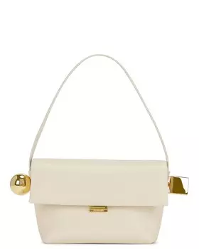 Сумка Le Rond Carre Jacquemus, цвет Light Ivory