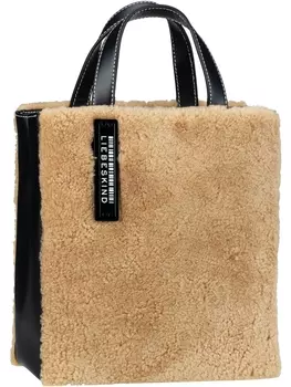 Сумка LIEBESKIND BERLIN Handtasche Shearling Paper Bag S, цвет Dark Clay