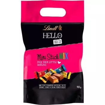 Сумка Lindt Hello XXL Mini Stick Выбери свою любимую 900г