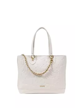 Сумка Liu Jo с тиснением с цепочкой, белый