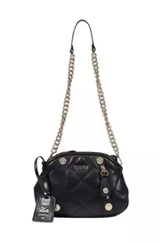 Сумка Liu Jo стеганая с брелком, черный