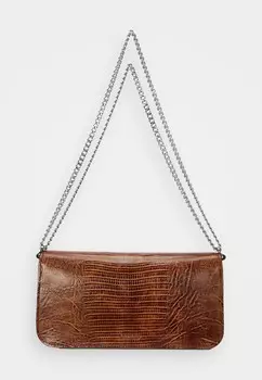 Сумка LIZARD-EMBOSSED MEDIUM SAWYER BAG Ralph Lauren, коньяк