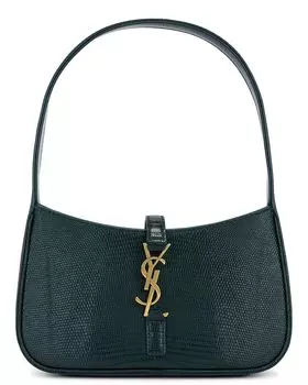Сумка Lizard Mini Le 5 A 7 Saint Laurent, цвет Eden Forest & Dark Eden Forest