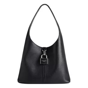 Сумка locker medium north-south hobo bag 'black' Balenciaga, черный