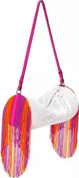 Сумка Loewe Bracelet Pouch White/Fuchsia, белый