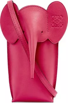 Сумка Loewe Elephant Pocket Ruby Red, красный