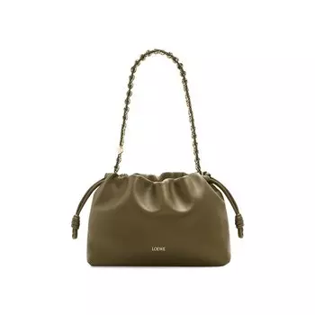 Сумка Loewe Flamenco Purse, цвет Dark Khaki/Green