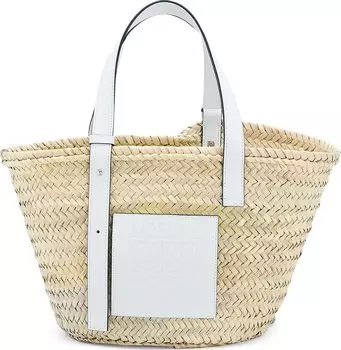 Сумка Loewe Large Basket Bag Natural/White, загар