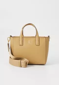 Сумка LOGO MINI TOTE Tommy Hilfiger, бежевый