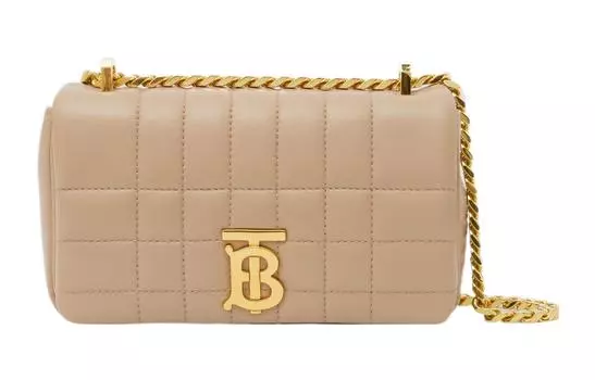 Сумка Lola Bag из овчины, через плечо, мини, женская, цвет "Oats Beige" Burberry