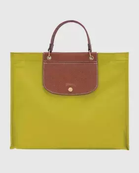 Сумка Longchamp Cabas размера L, светло-зеленый