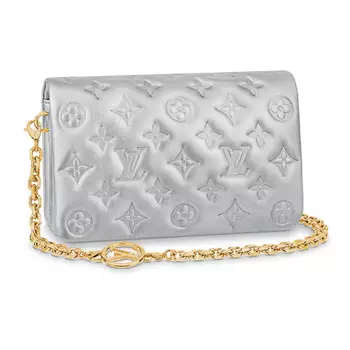 Сумка Louis Vuitton Pochette Coussin, серебристый