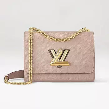 Сумка Louis Vuitton Twist MM, бежевый