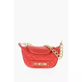 Сумка LOVE из искусственной кожи с цепочкой и стеганой ручкой Moschino, Red