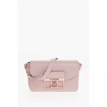 Сумка LOVE из искусственной кожи с металлическим логотипом и съемным плечом Moschino, мультиколор