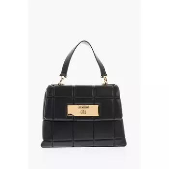 Сумка LOVE из искусственной кожи с мягкой подкладкой и съемным плечевым ремнем Moschino, Black