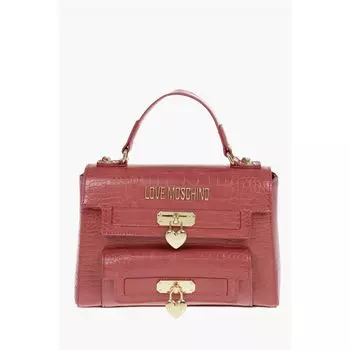 Сумка LOVE из искусственной кожи с принтом под крокодила Moschino, Red
