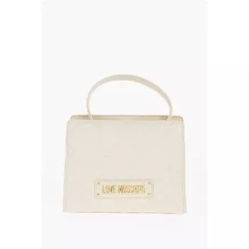 Сумка LOVE из стеганой искусственной кожи со съемным плечевым ремнем Moschino, Beige