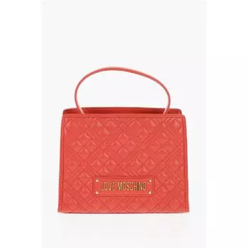 Сумка LOVE из стеганой искусственной кожи со съемным плечевым ремнем Moschino, Red