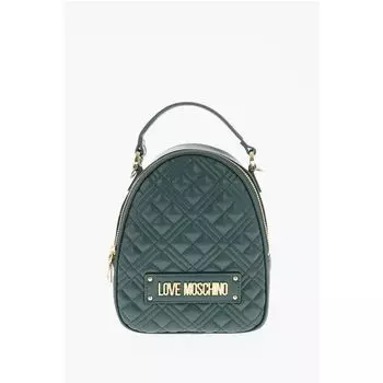 Сумка LOVE из стеганой искусственной кожи со съемным плечевым ремнем Moschino, Green