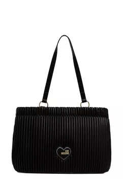 Сумка Love Moschino Handtasche Borsa Pleated, неро
