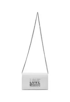 Сумка Love Moschino кросс-боди на цепочке, белый