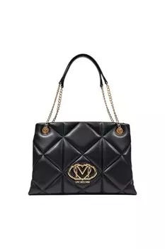 Сумка Love Moschino сэтчел стеганая, черный