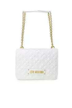 Сумка Love Moschino стеганая, белый