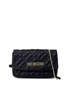 Сумка Love Moschino стеганая на цепочке, черный