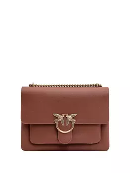 Сумка Love One через плечо PINKO, коричневый