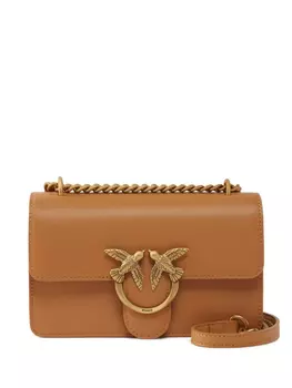 Сумка Love One через плечо PINKO, коричневый