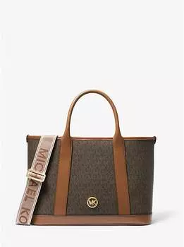 Сумка Luisa среднего размера с фирменным логотипом Michael Kors, коричневый
