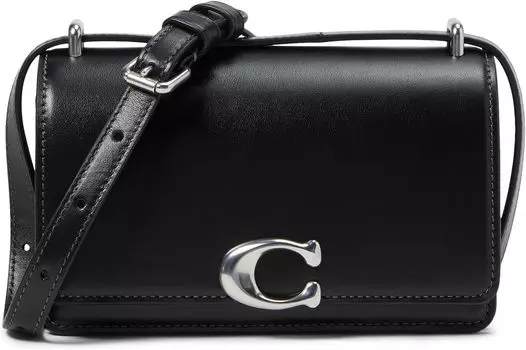 Сумка Luxe Refined Calf Leather Bandit Crossbody COACH, черный