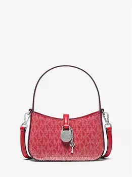 Сумка Lyra очень маленького размера с фирменным логотипом Michael Kors, красный