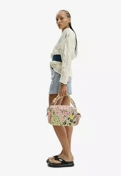 Сумка M FLORAL Desigual, цвет beige