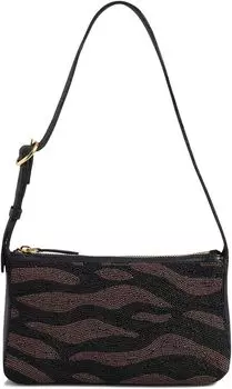 Сумка Madewell The Buckle-Strap Shoulder Bag in Bead-Embellished Leather, цвет Hot Cocoa Multi