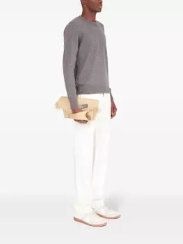 Сумка Maison Margiela Snatched с логотипом, нейтральный цвет