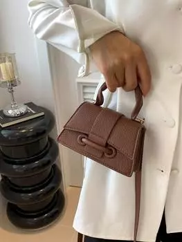 Сумка маленькая, коричневый