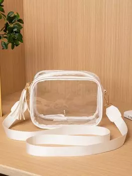 Сумка маленькая квадратная, белый