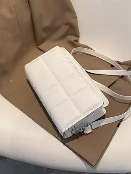 Сумка маленькая квадратная, белый