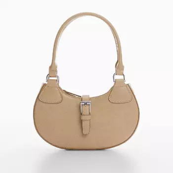 Сумка MANGO, ваниль