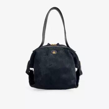 Сумка Mara из телячьей шерсти среднего размера Vivienne Westwood, черный