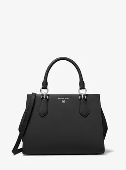 Сумка Marilyn из сафьяновой кожи среднего размера Michael Kors, черный