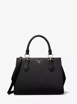 Сумка Marilyn из сафьяновой кожи среднего размера Michael Kors, черный