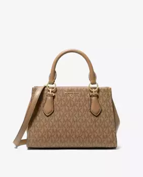 Сумка Marilyn с логотипами, трансформируемая в сумку через плечо Michael Michael Kors, светло-коричневый