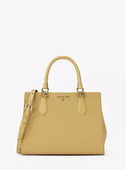 Сумка Marilyn среднего размера из сафьяновой кожи Michael Kors, желтый