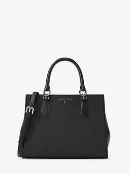 Сумка Marilyn среднего размера из сафьяновой кожи Michael Kors, черный