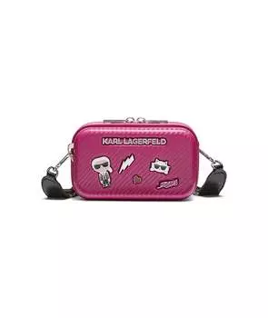 Сумка maybelle hardcase crossbody cate pins KARL LAGERFELD PARIS, розовый